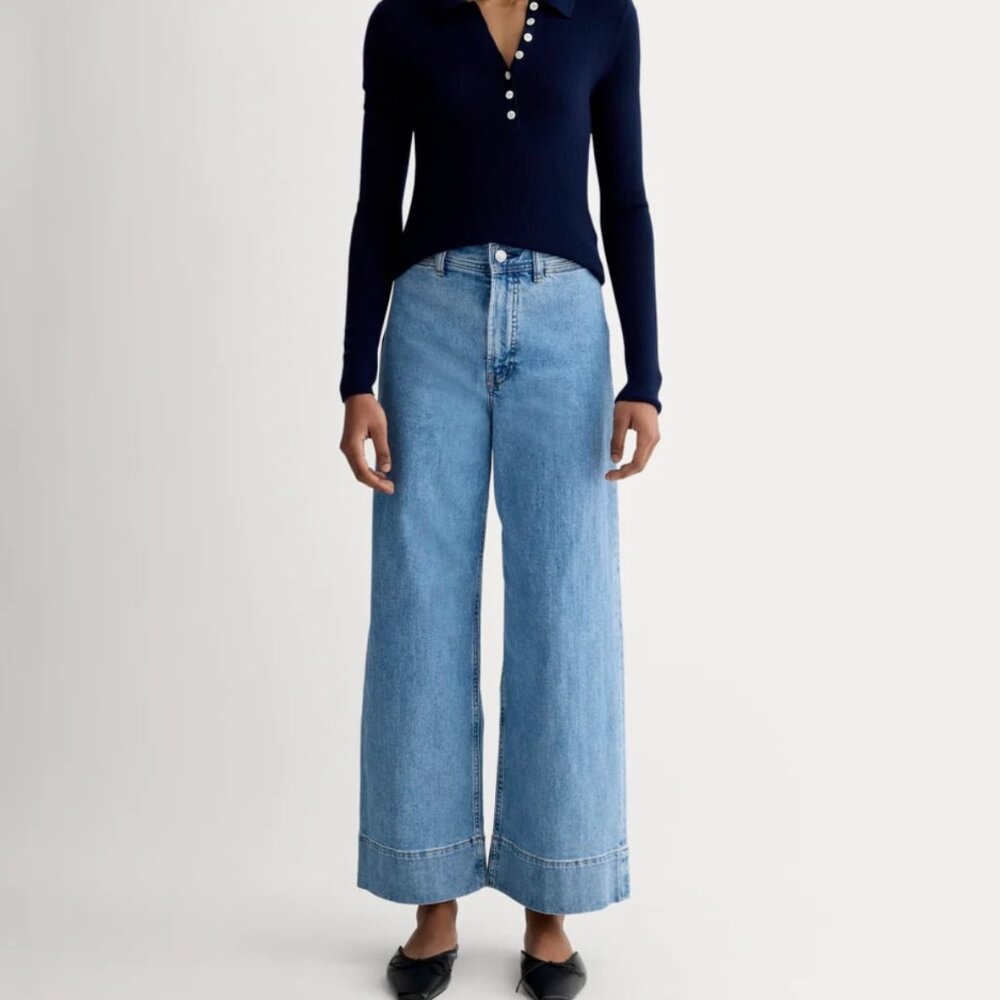 Everlane The Mariner Cropped Jean - Size 28 - Shallow Beach